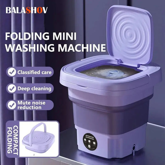 Portable Mini Washing Machine – Compact & Foldable