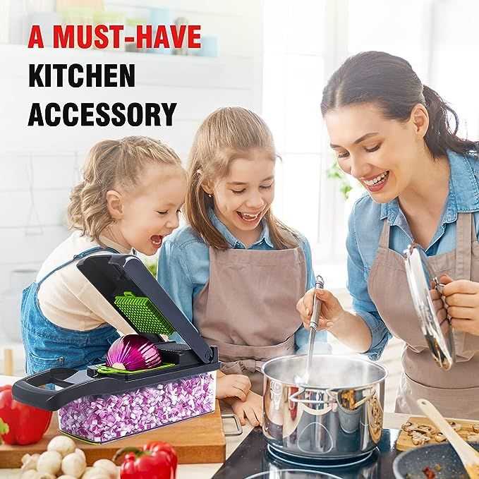 Multi-Functional Vegetable Cutter, Chopper & Slicer