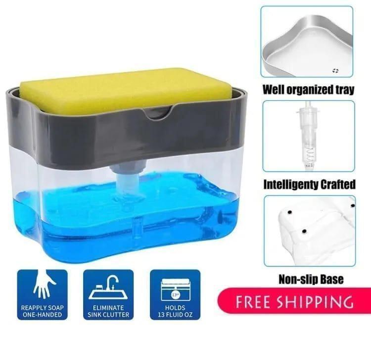 Soap Pump Dispenser & Sponge Holder