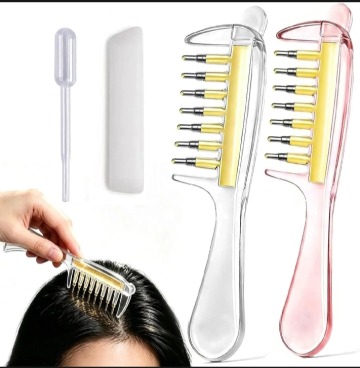 Hair Oil Applicator Scalp Massager Bottle with Precision Comb