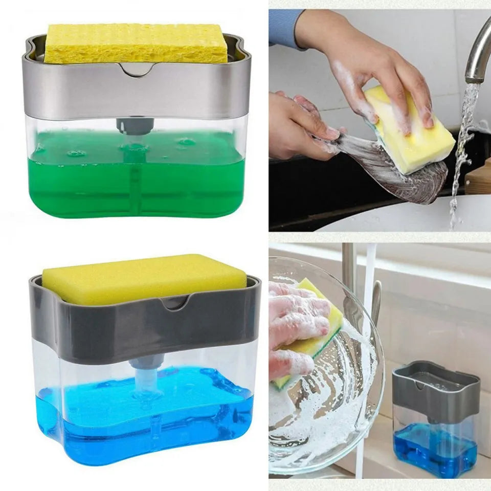 Soap Pump Dispenser & Sponge Holder