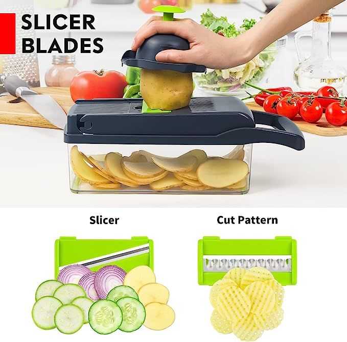 Multi-Functional Vegetable Cutter, Chopper & Slicer
